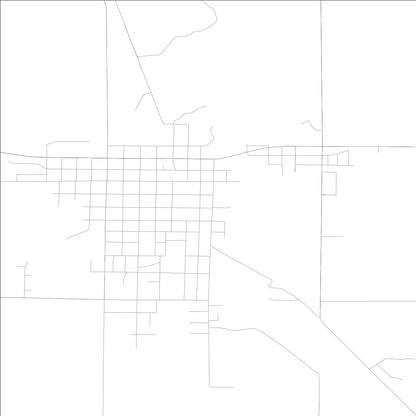 ROAD MAP OF ROCK RAPIDS, LOWA BY MAPBAKES