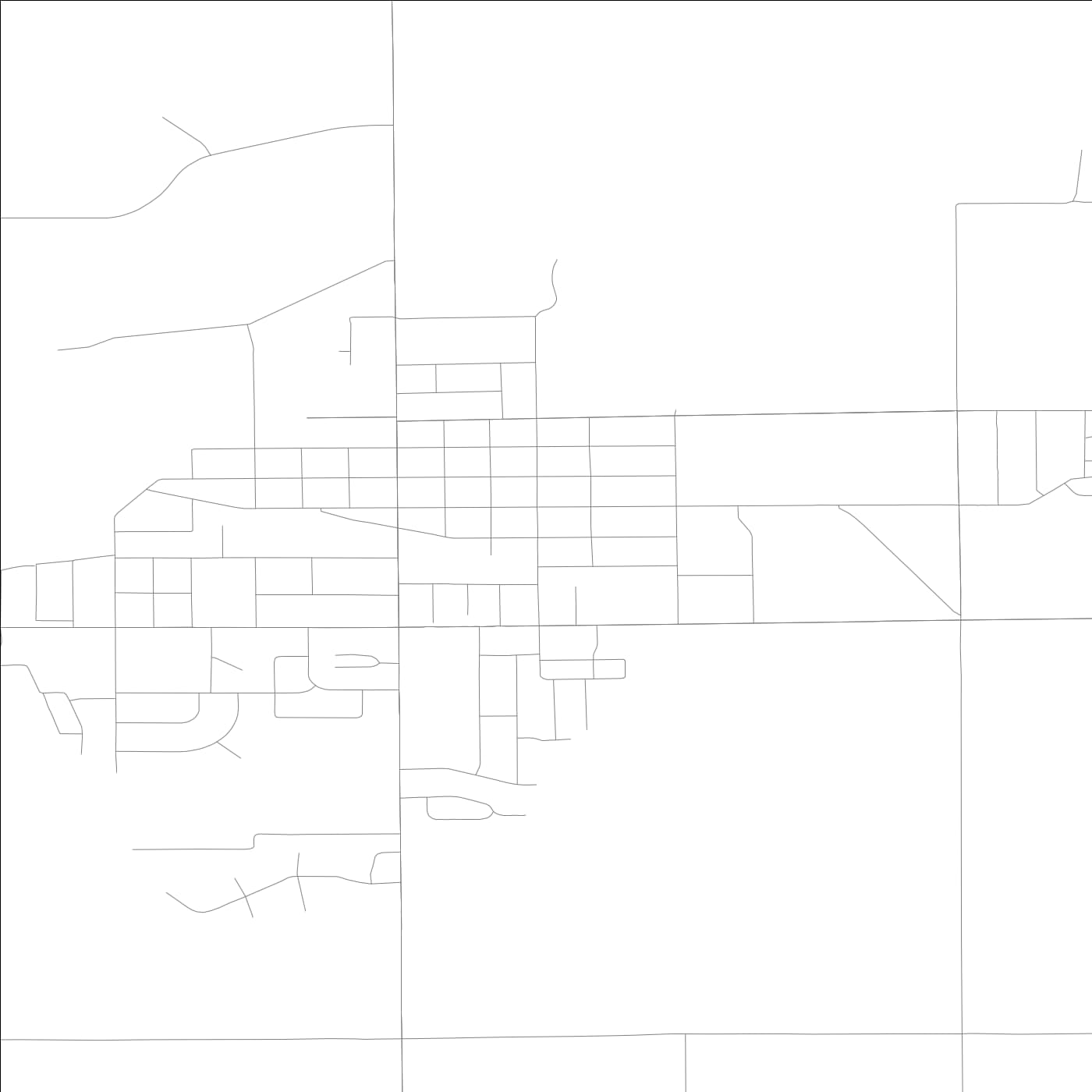 ROAD MAP OF ROCK VALLEY, LOWA BY MAPBAKES