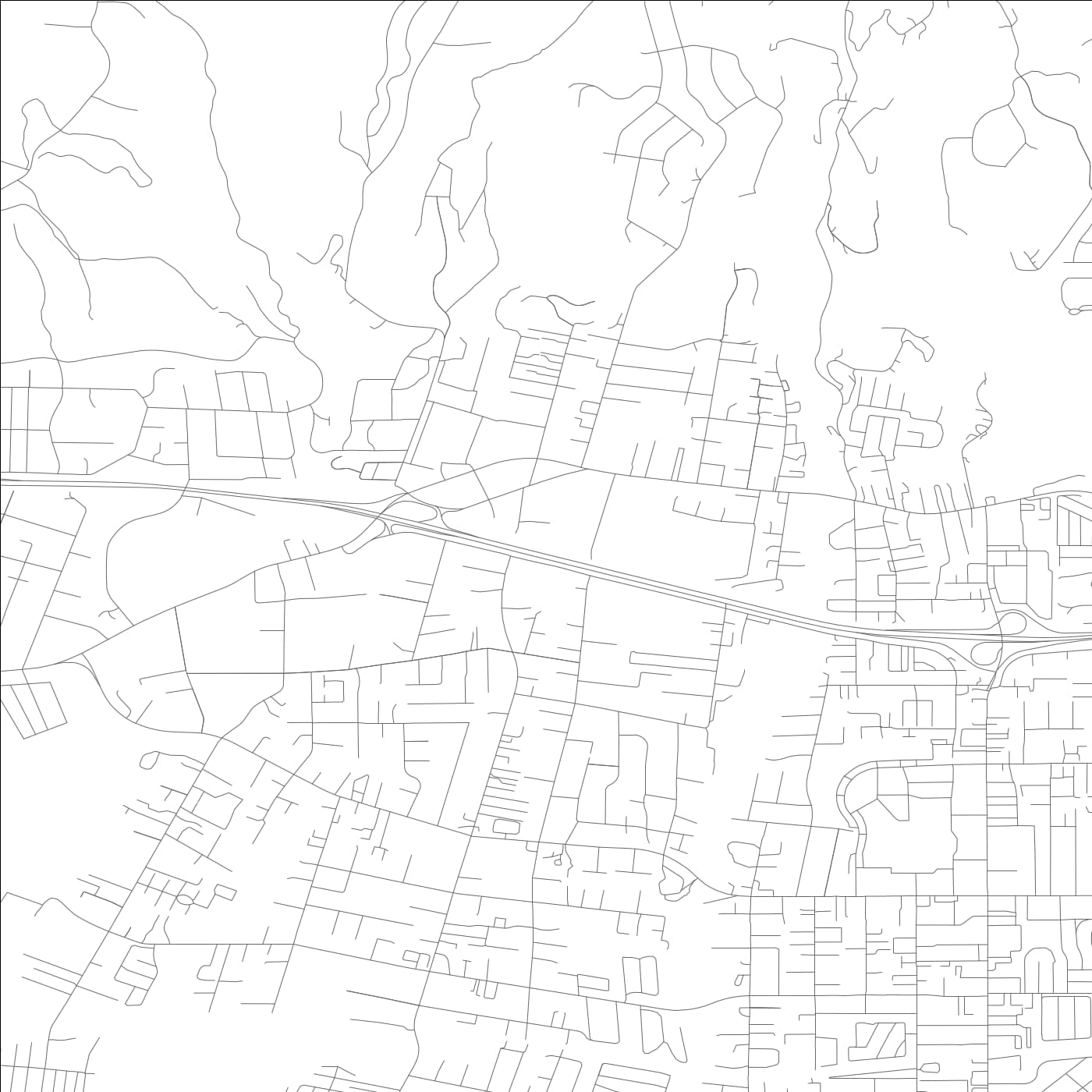 ROAD MAP OF LIVE OAK, CALIFORNIA BY MAPBAKES