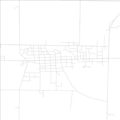 ROAD MAP OF CAMBRIDGE CITY, INDIANA BY MAPBAKES