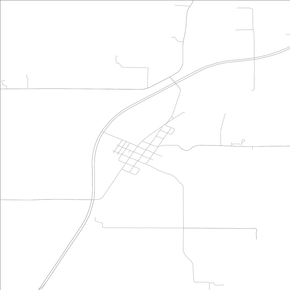 ROAD MAP OF MANCHESTER, ILLINOIS BY MAPBAKES
