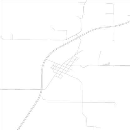 ROAD MAP OF MANCHESTER, ILLINOIS BY MAPBAKES