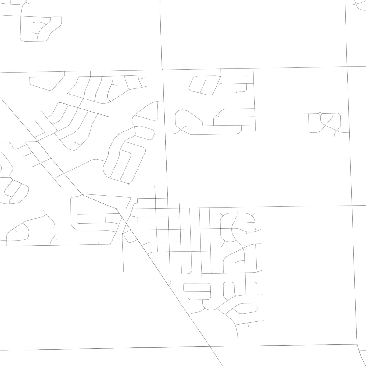 ROAD MAP OF MANHATTAN, ILLINOIS BY MAPBAKES