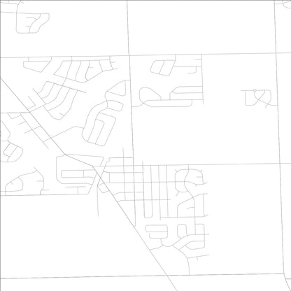 ROAD MAP OF MANHATTAN, ILLINOIS BY MAPBAKES