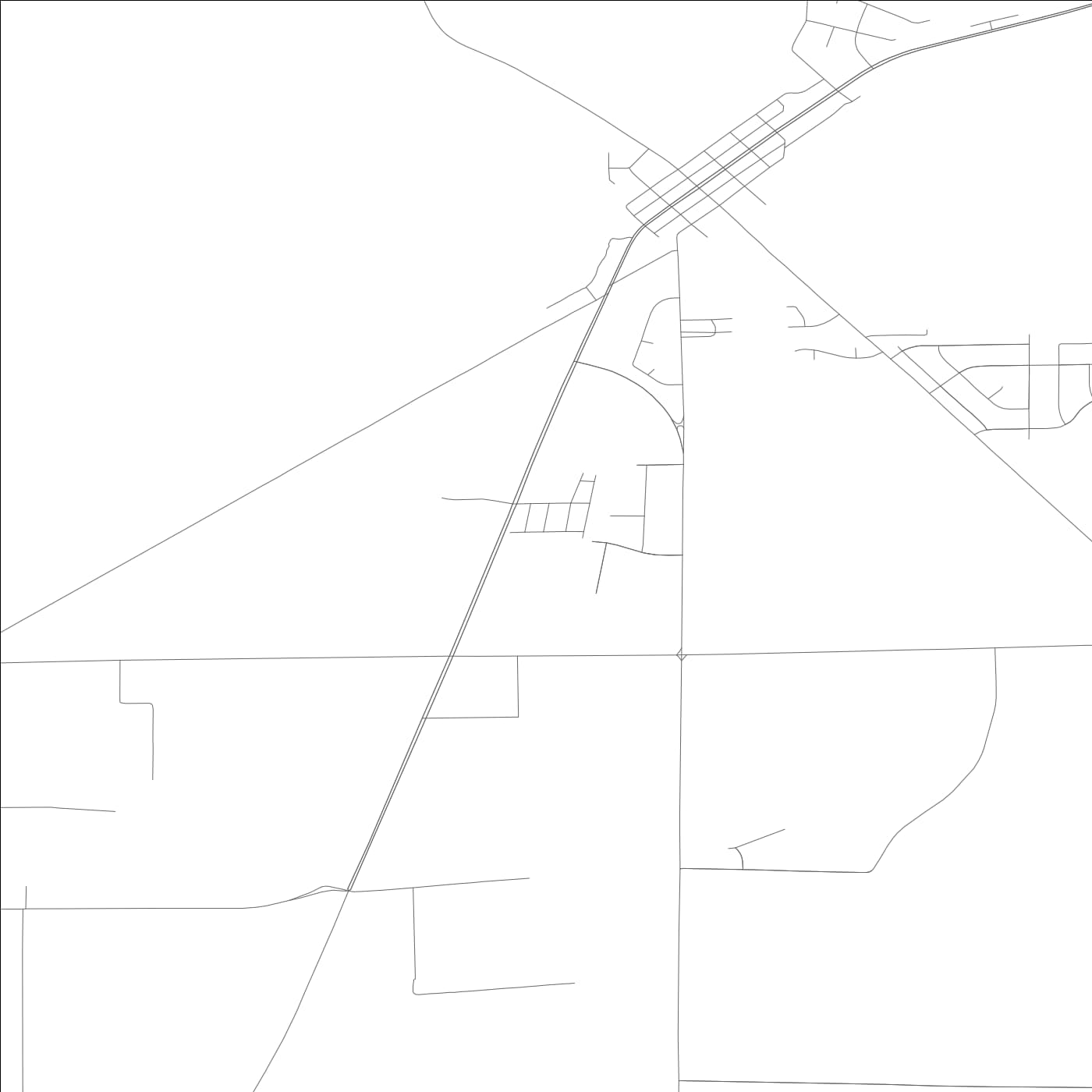 ROAD MAP OF LOCKEFORD, CALIFORNIA BY MAPBAKES