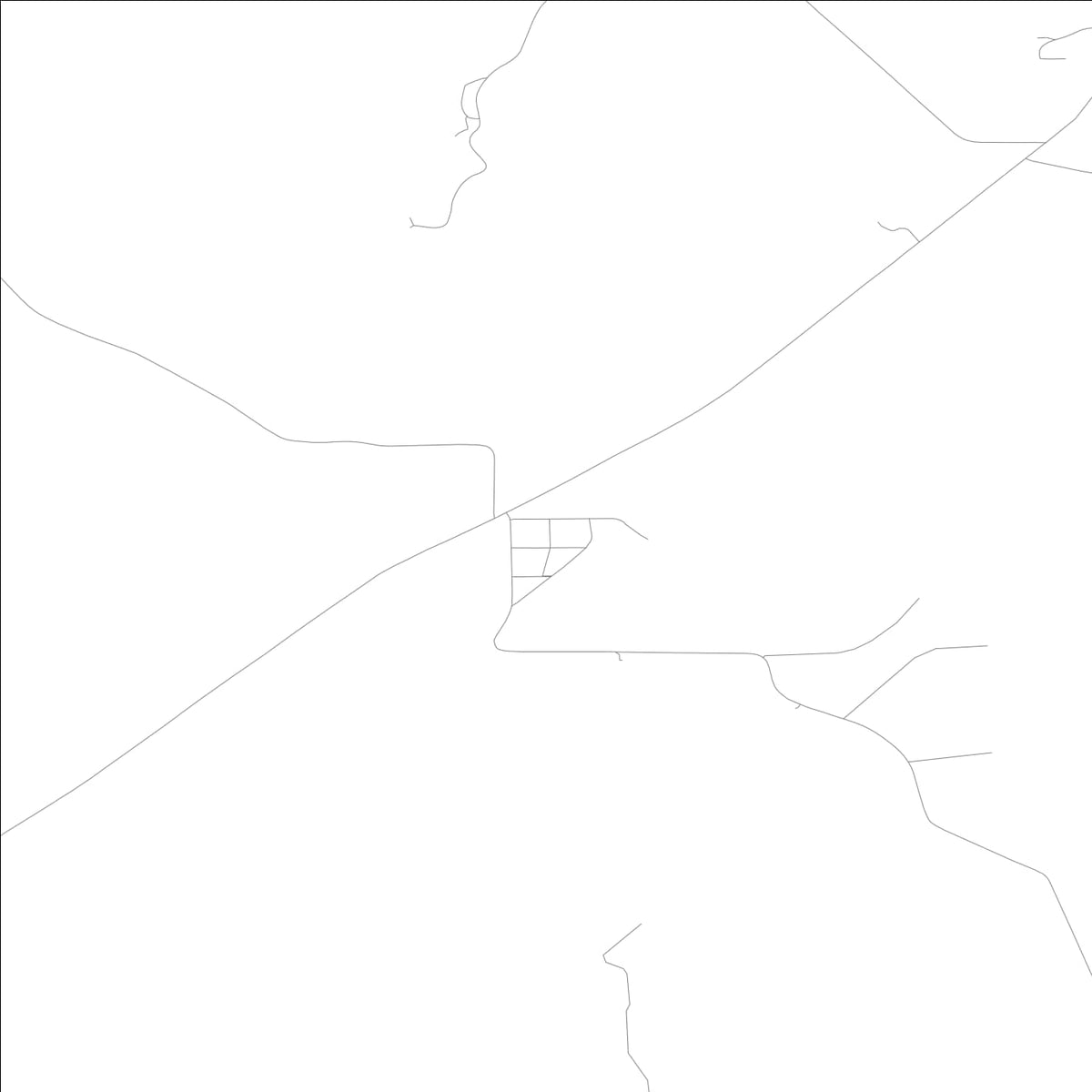 ROAD MAP OF RODNEY, LOWA BY MAPBAKES