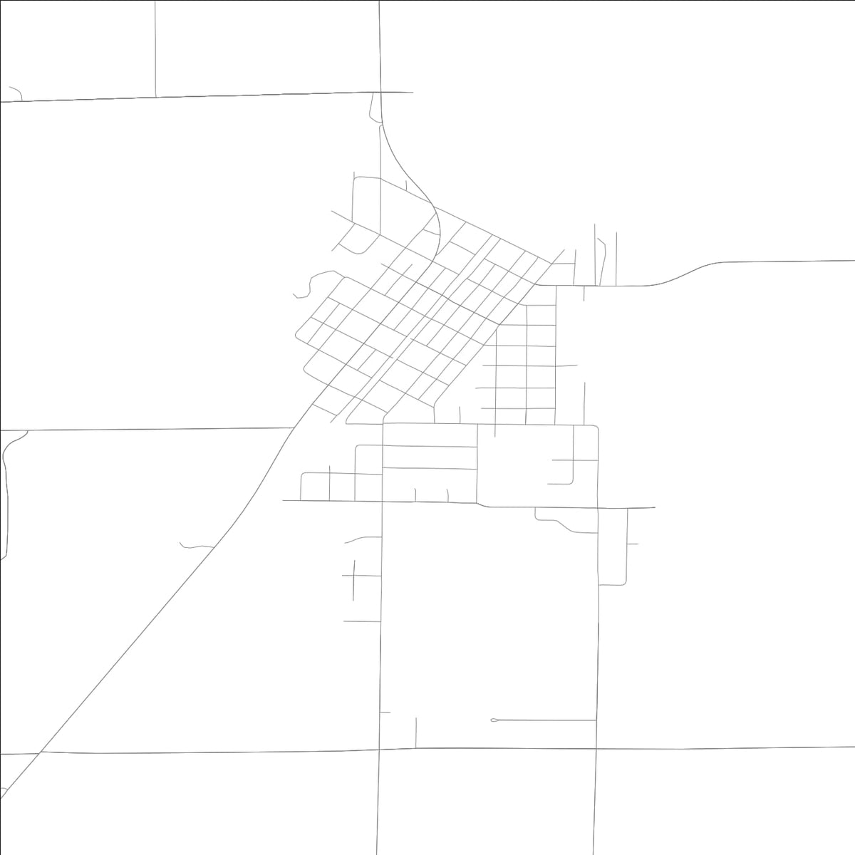 ROAD MAP OF MANITO, ILLINOIS BY MAPBAKES