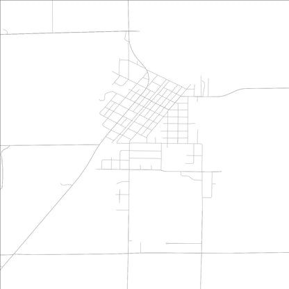 ROAD MAP OF MANITO, ILLINOIS BY MAPBAKES