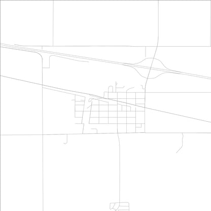 ROAD MAP OF MANSFIELD, ILLINOIS BY MAPBAKES