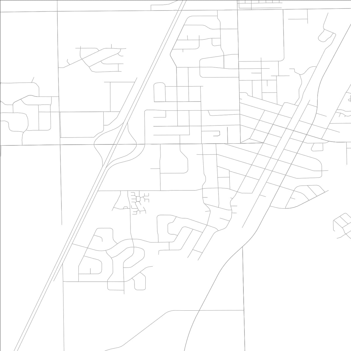 ROAD MAP OF MANTENO, ILLINOIS BY MAPBAKES