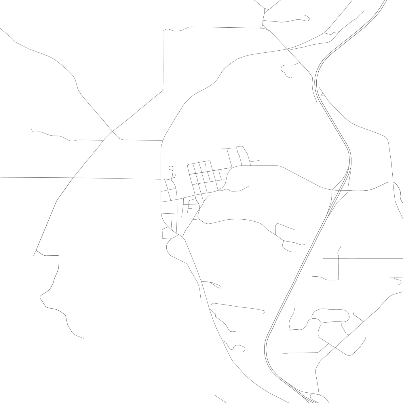 ROAD MAP OF LOLETA, CALIFORNIA BY MAPBAKES