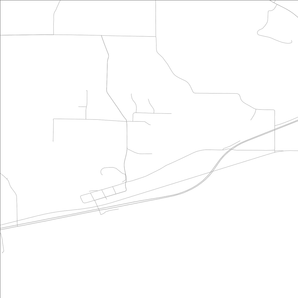 ROAD MAP OF MAPLETON, ILLINOIS BY MAPBAKES
