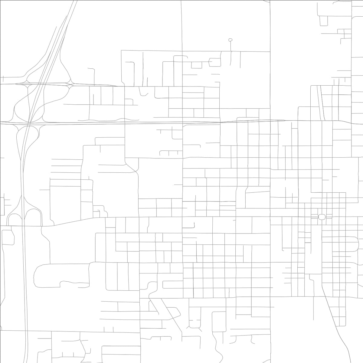 ROAD MAP OF MARION, ILLINOIS BY MAPBAKES
