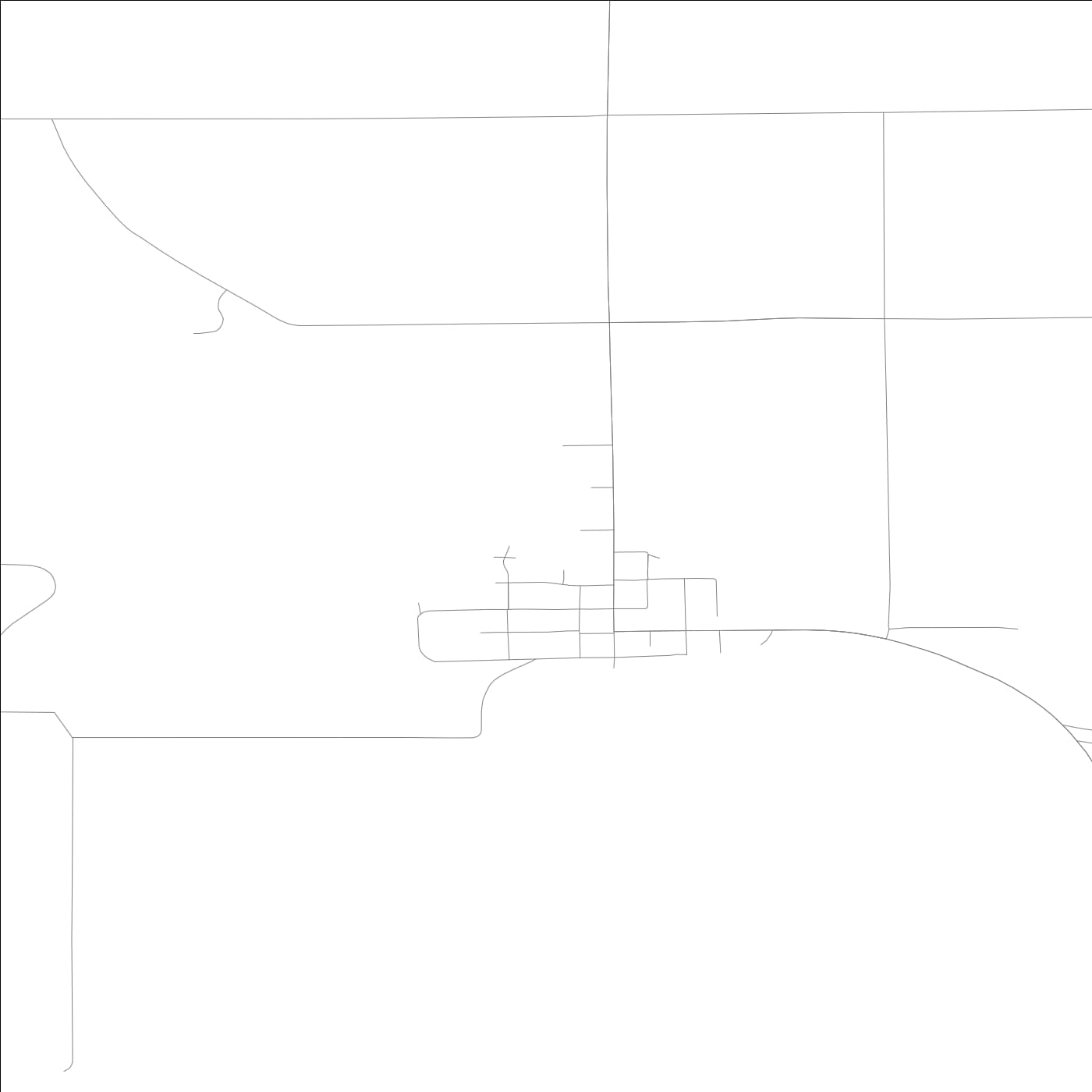 ROAD MAP OF RUNNELLS, LOWA BY MAPBAKES