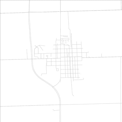 ROAD MAP OF MAROA, ILLINOIS BY MAPBAKES