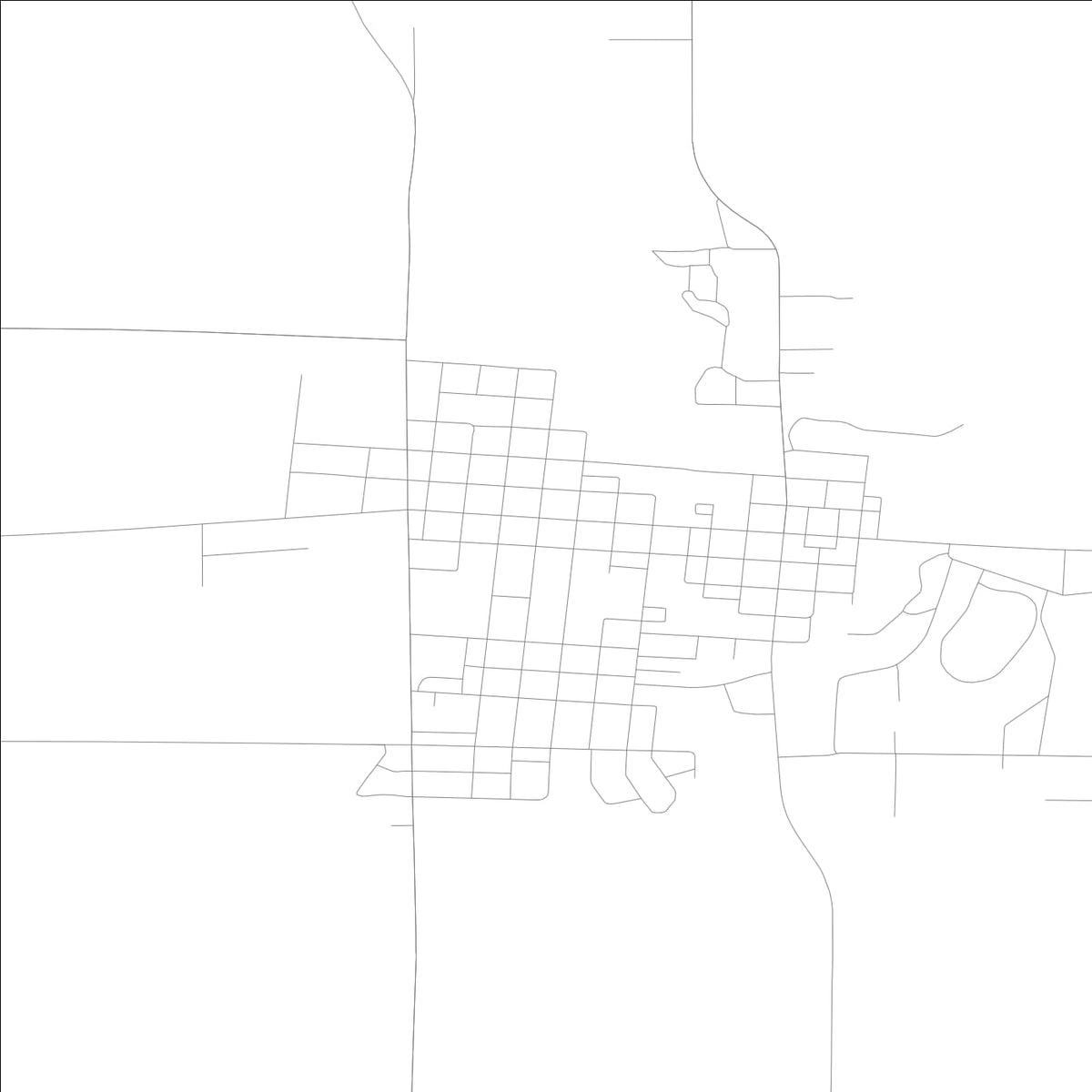 ROAD MAP OF SAC CITY, LOWA BY MAPBAKES