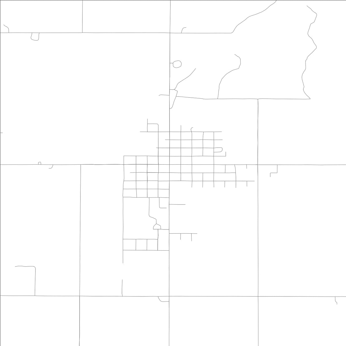 ROAD MAP OF GRACE, IDAHO BY MAPBAKES