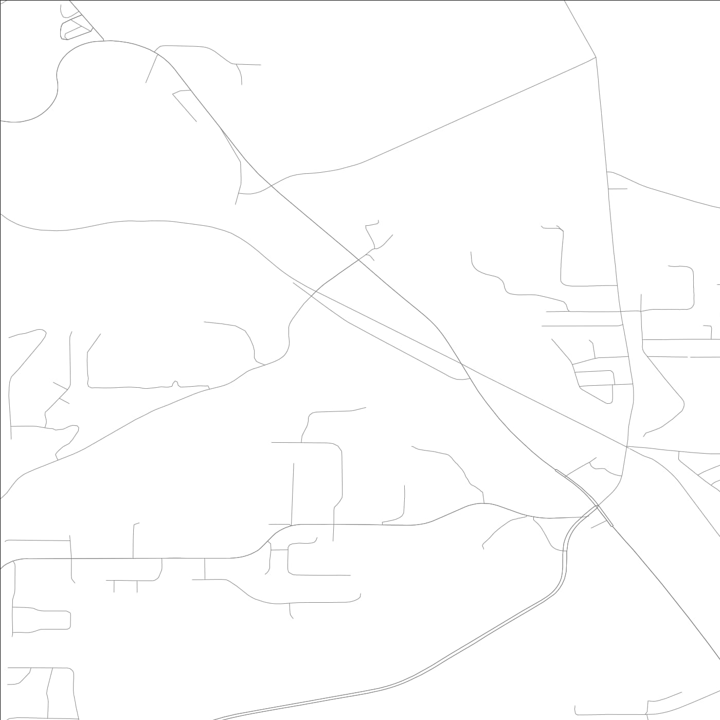 ROAD MAP OF SAGEVILLE, LOWA BY MAPBAKES