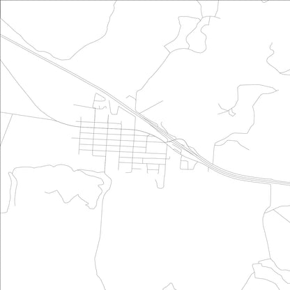 ROAD MAP OF LOS ALAMOS, CALIFORNIA BY MAPBAKES