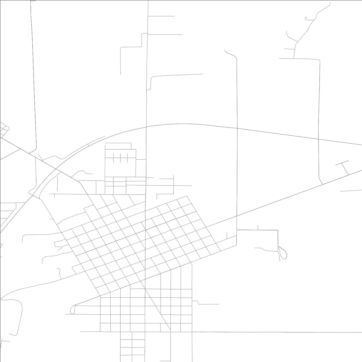 ROAD MAP OF MARSHALL, ILLINOIS BY MAPBAKES