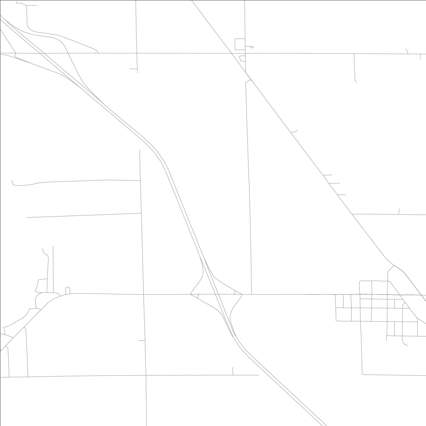 ROAD MAP OF SALIX, LOWA BY MAPBAKES