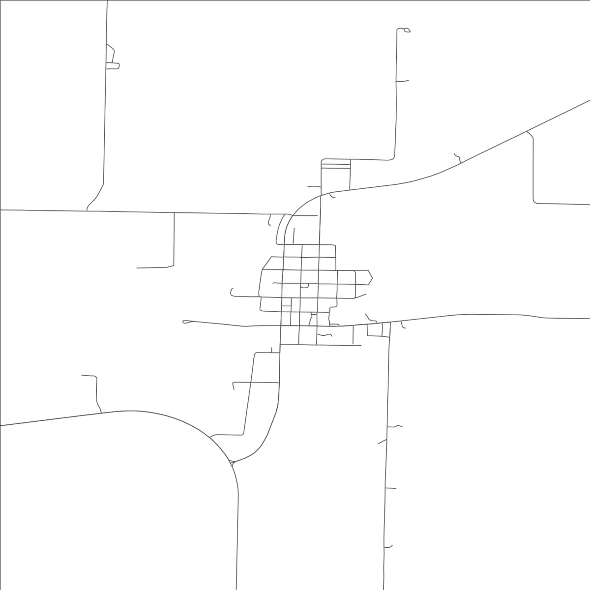 ROAD MAP OF RAVENWOOD, MISSOURI BY MAPBAKES
