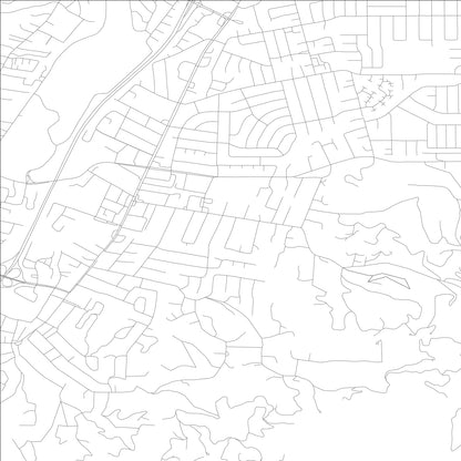 ROAD MAP OF LOS GATOS, CALIFORNIA BY MAPBAKES