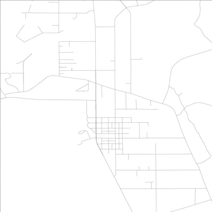 ROAD MAP OF LOS MOLINOS, CALIFORNIA BY MAPBAKES