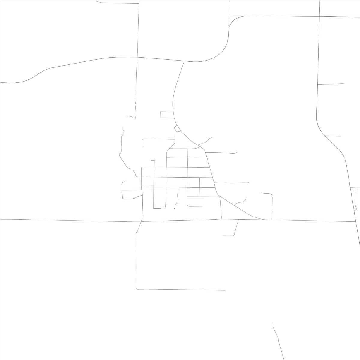 ROAD MAP OF MATHERVILLE, ILLINOIS BY MAPBAKES