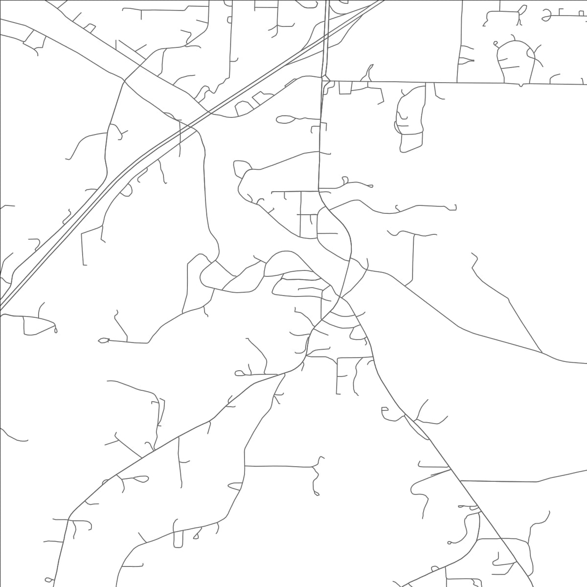 ROAD MAP OF REDINGS MILL, MISSOURI BY MAPBAKES