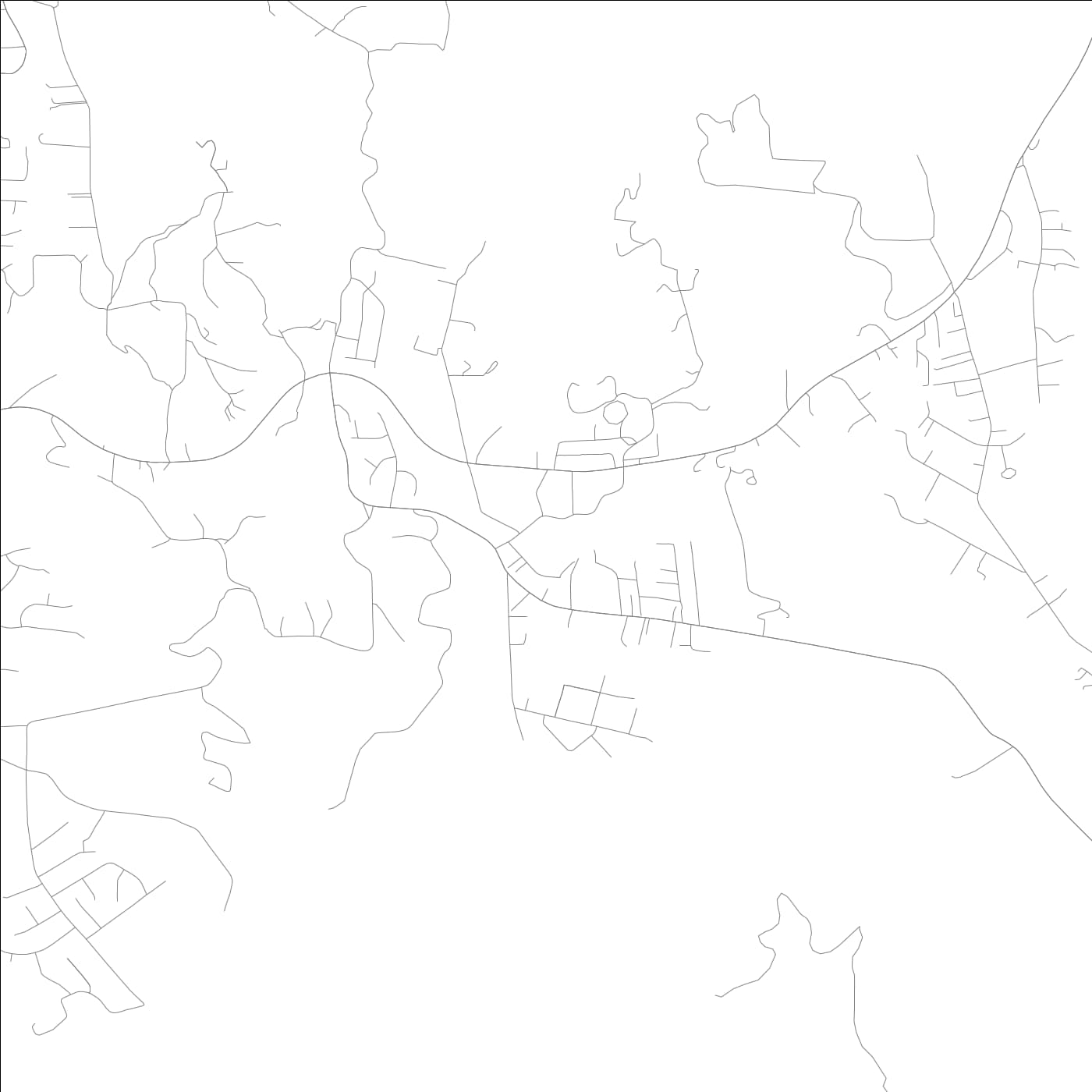 ROAD MAP OF LAWAI, HAWAII BY MAPBAKES