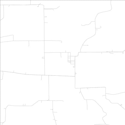 ROAD MAP OF CANAAN, INDIANA BY MAPBAKES