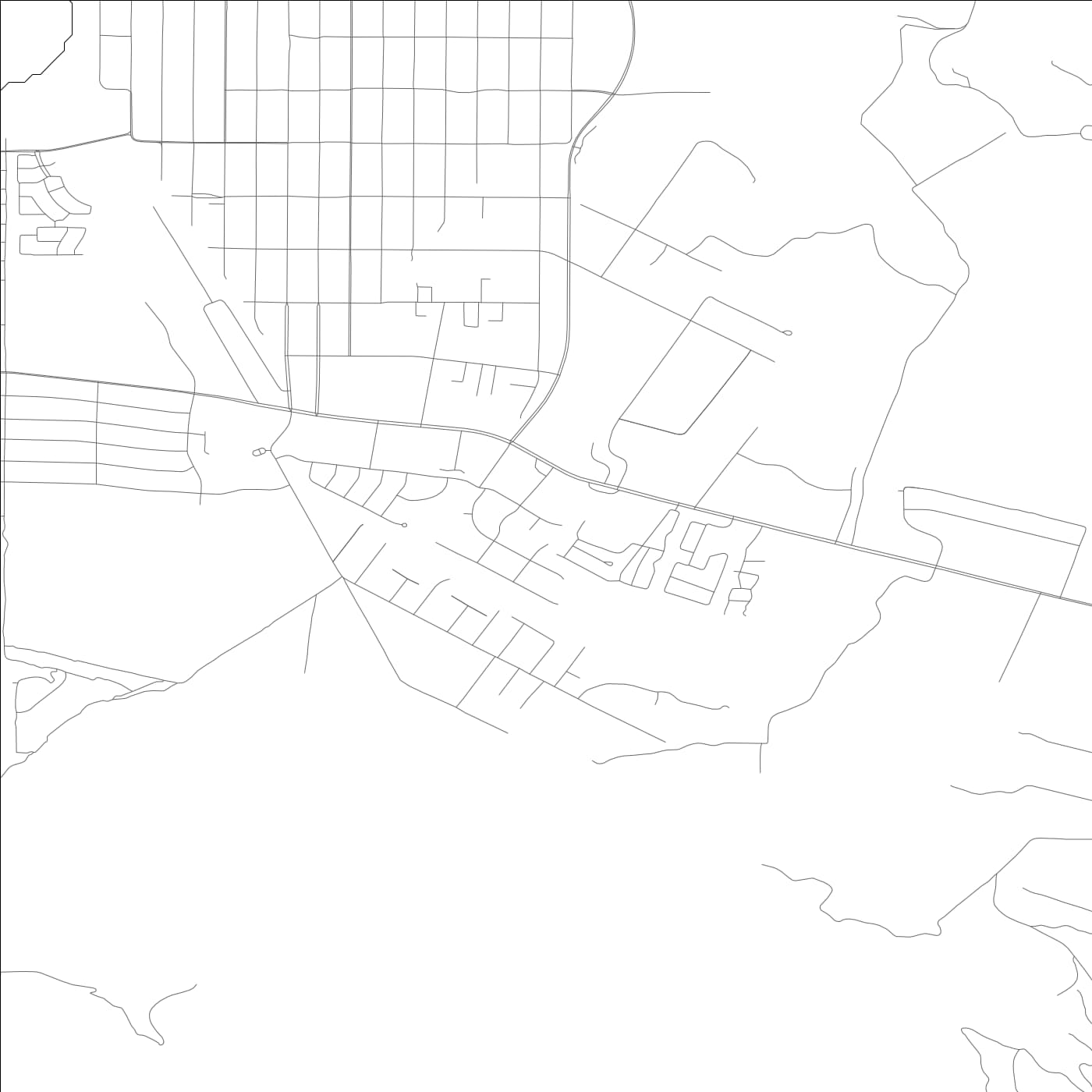 ROAD MAP OF LOS OSOS, CALIFORNIA BY MAPBAKES