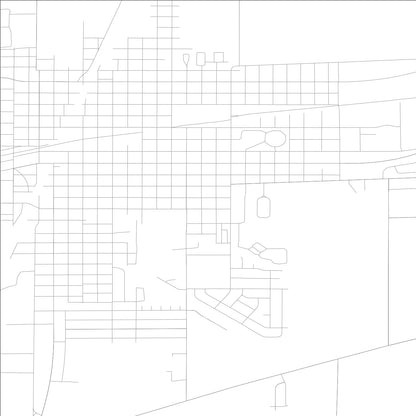 ROAD MAP OF MATTOON, ILLINOIS BY MAPBAKES