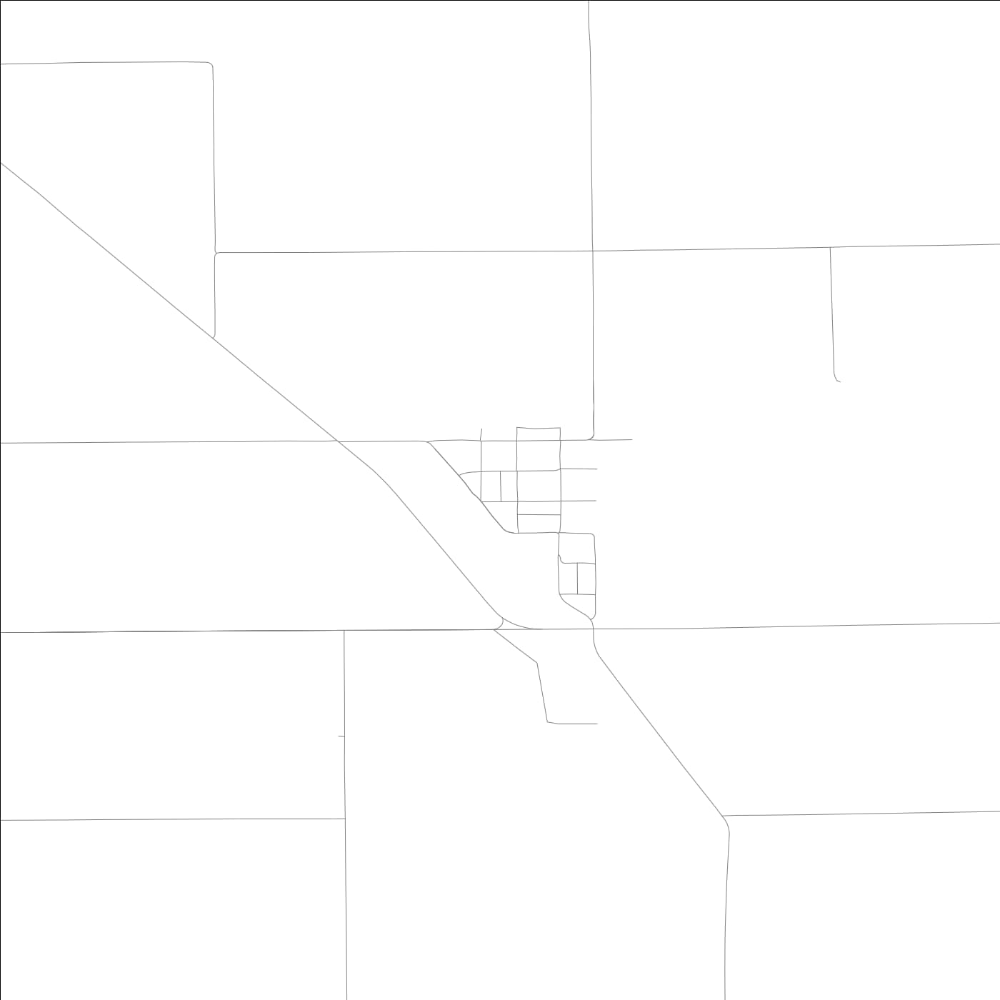 ROAD MAP OF SEARSBORO, LOWA BY MAPBAKES