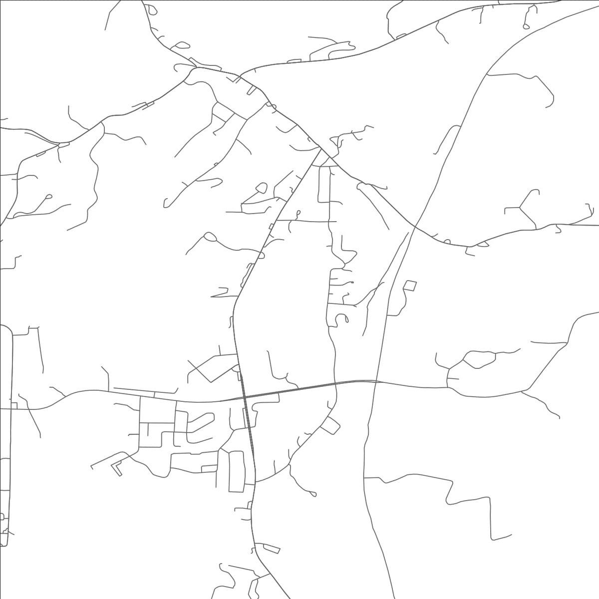 ROAD MAP OF REEDS SPRING, MISSOURI BY MAPBAKES