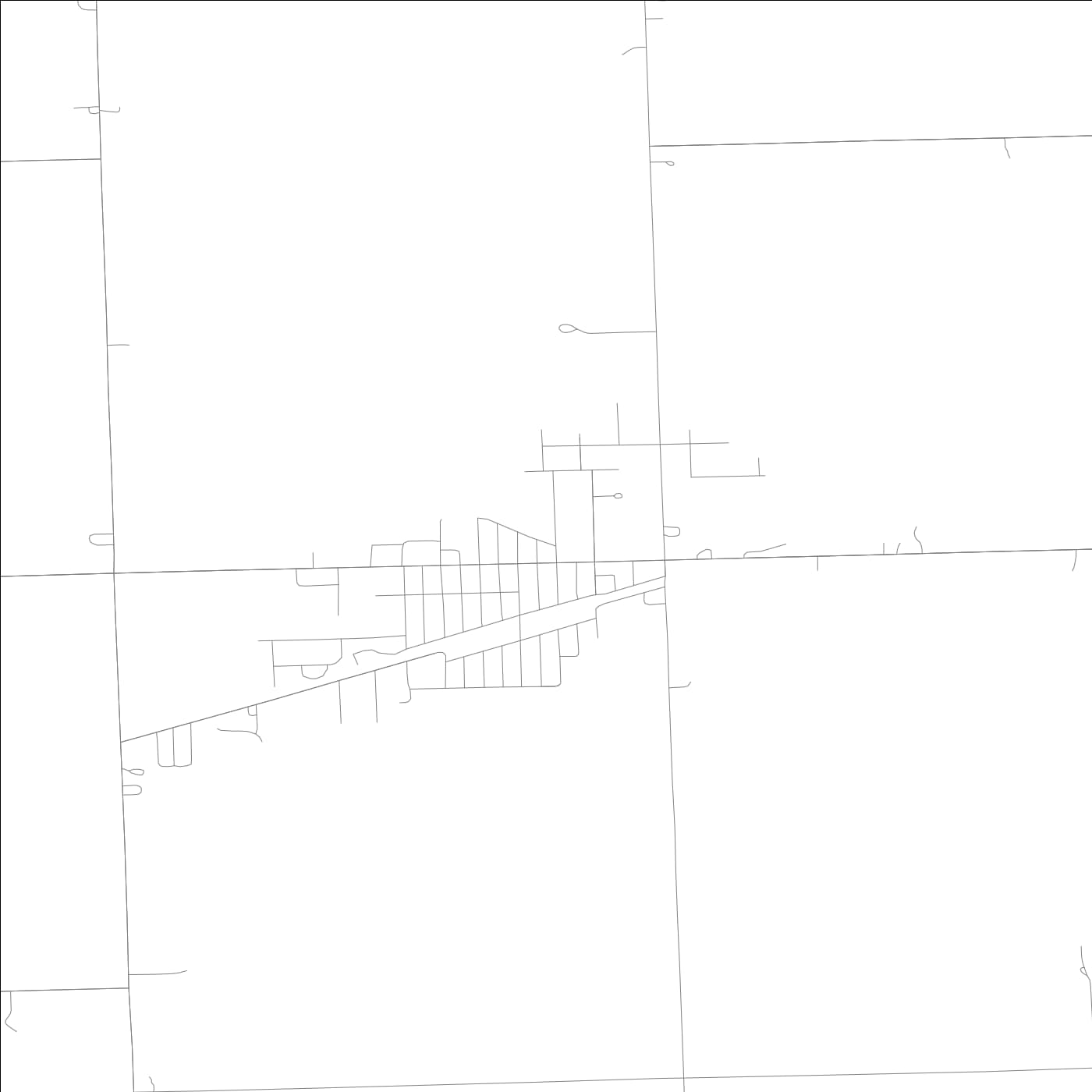 ROAD MAP OF MAZON, ILLINOIS BY MAPBAKES