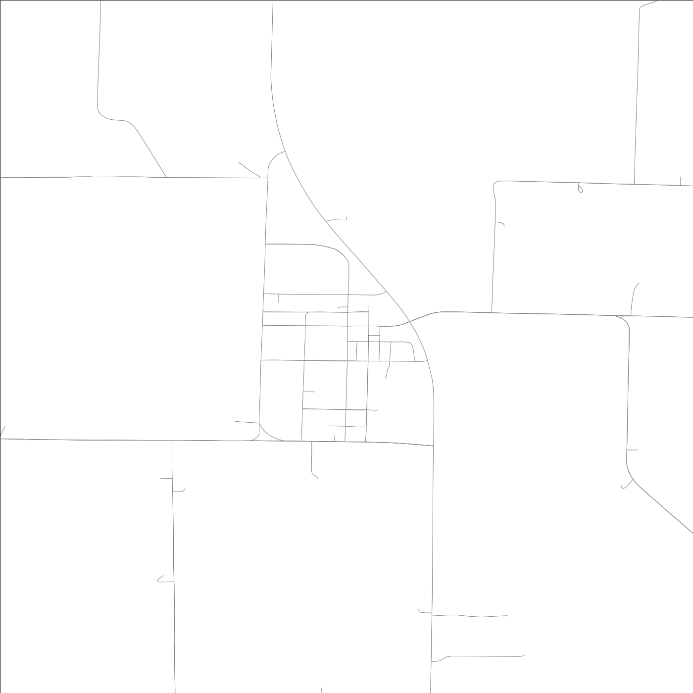 ROAD MAP OF SHAMBAUGH, LOWA BY MAPBAKES