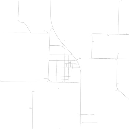 ROAD MAP OF SHAMBAUGH, LOWA BY MAPBAKES