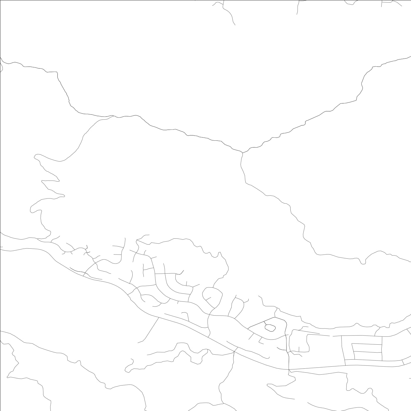 ROAD MAP OF LUCAS VALLEY MARINWOOD, CALIFORNIA BY MAPBAKES