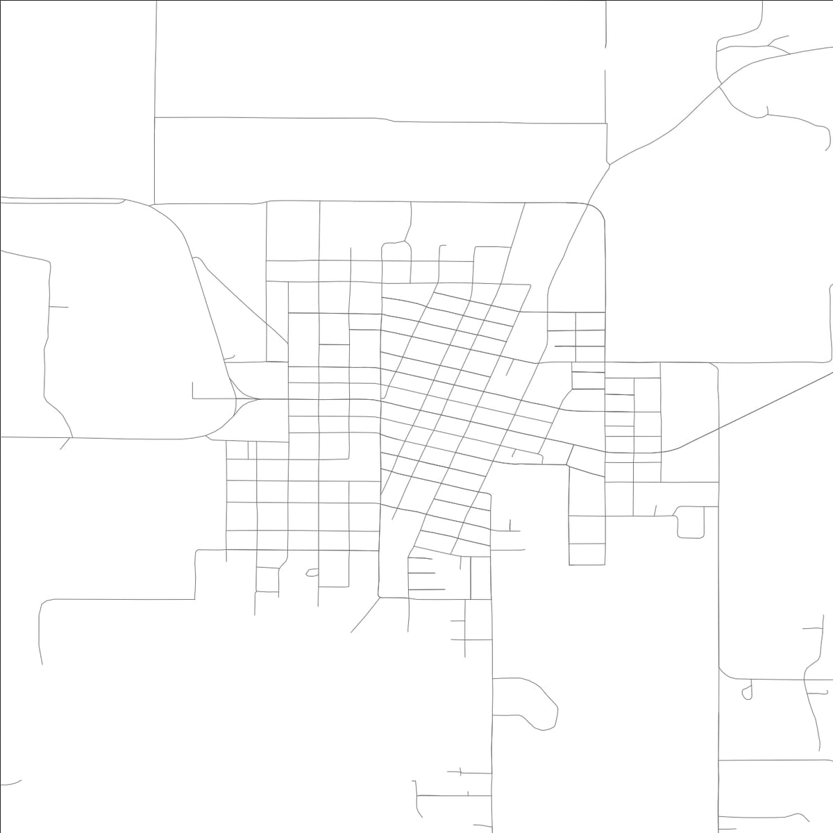 ROAD MAP OF GRANGEVILLE, IDAHO BY MAPBAKES