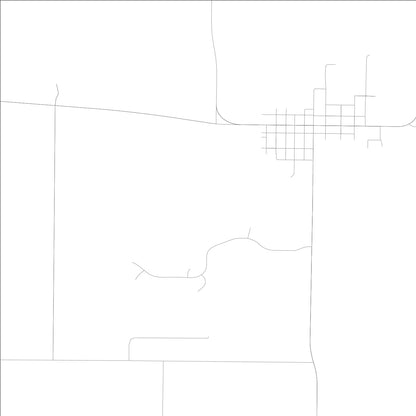 ROAD MAP OF MECHANICSBURG, ILLINOIS BY MAPBAKES