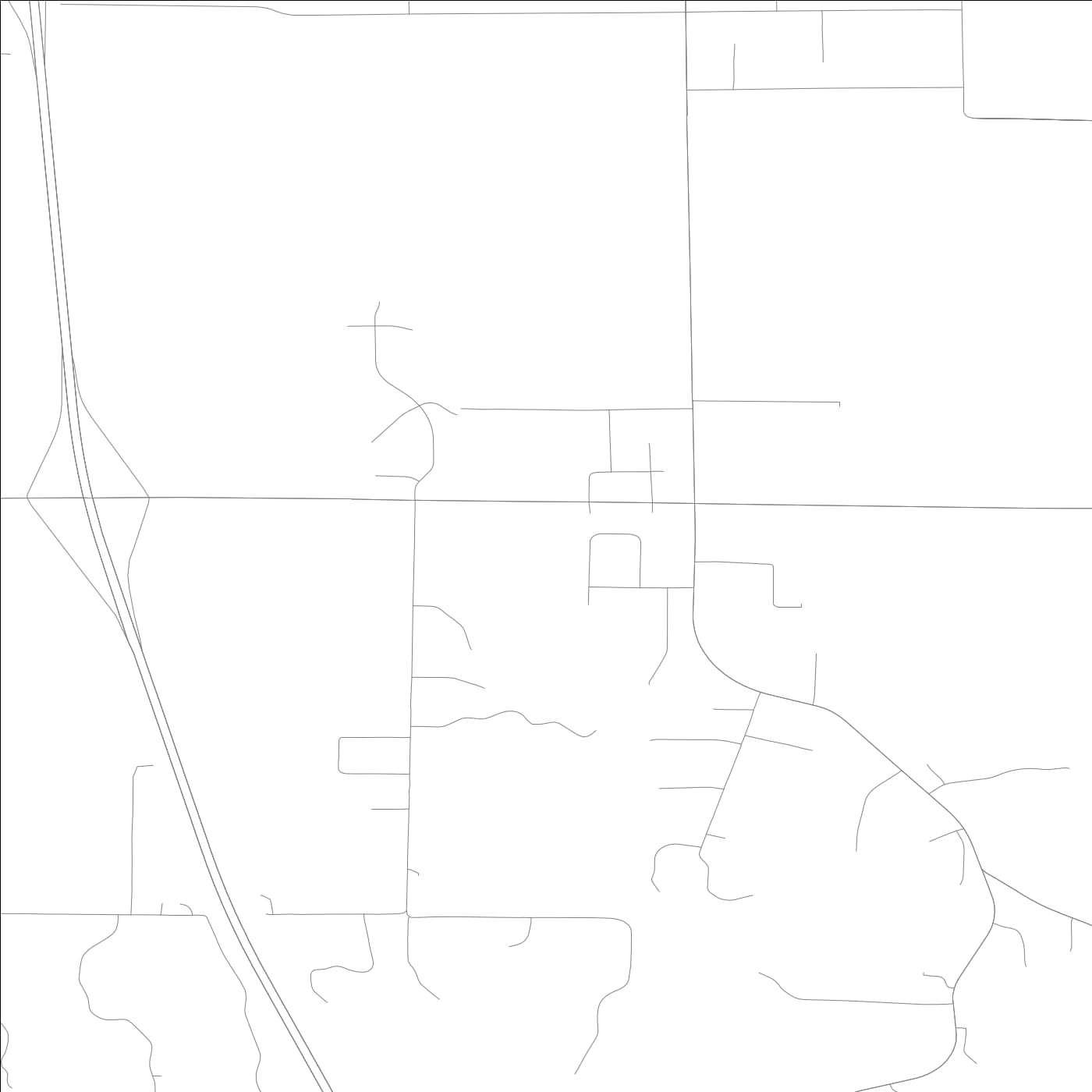 ROAD MAP OF SHUEYVILLE, LOWA BY MAPBAKES