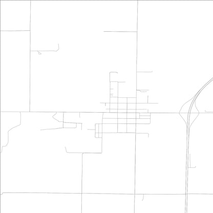 ROAD MAP OF MENDON, ILLINOIS BY MAPBAKES