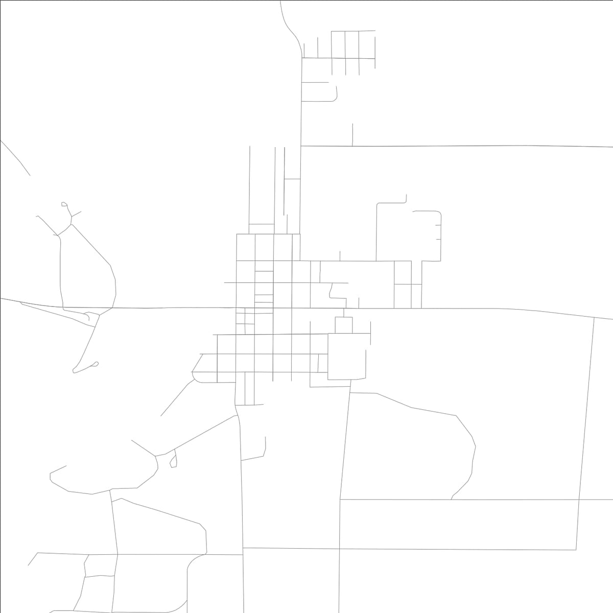 ROAD MAP OF MEREDOSIA, ILLINOIS BY MAPBAKES