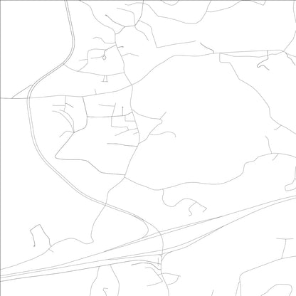 ROAD MAP OF CANNONSBURG, KENTUCKY BY MAPBAKES