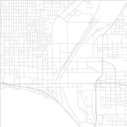 ROAD MAP OF SIOUX CITY, LOWA BY MAPBAKES