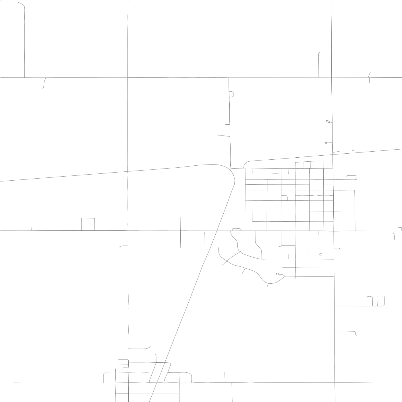 ROAD MAP OF SLATER, LOWA BY MAPBAKES