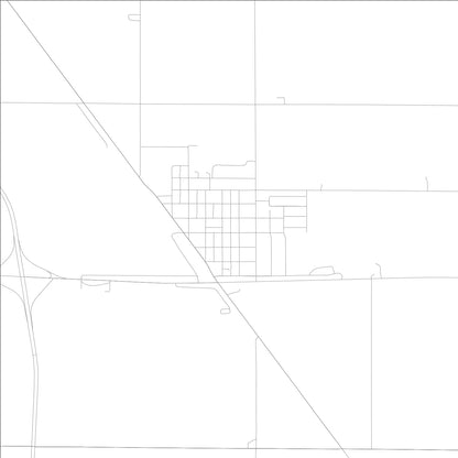 ROAD MAP OF SLOAN, LOWA BY MAPBAKES