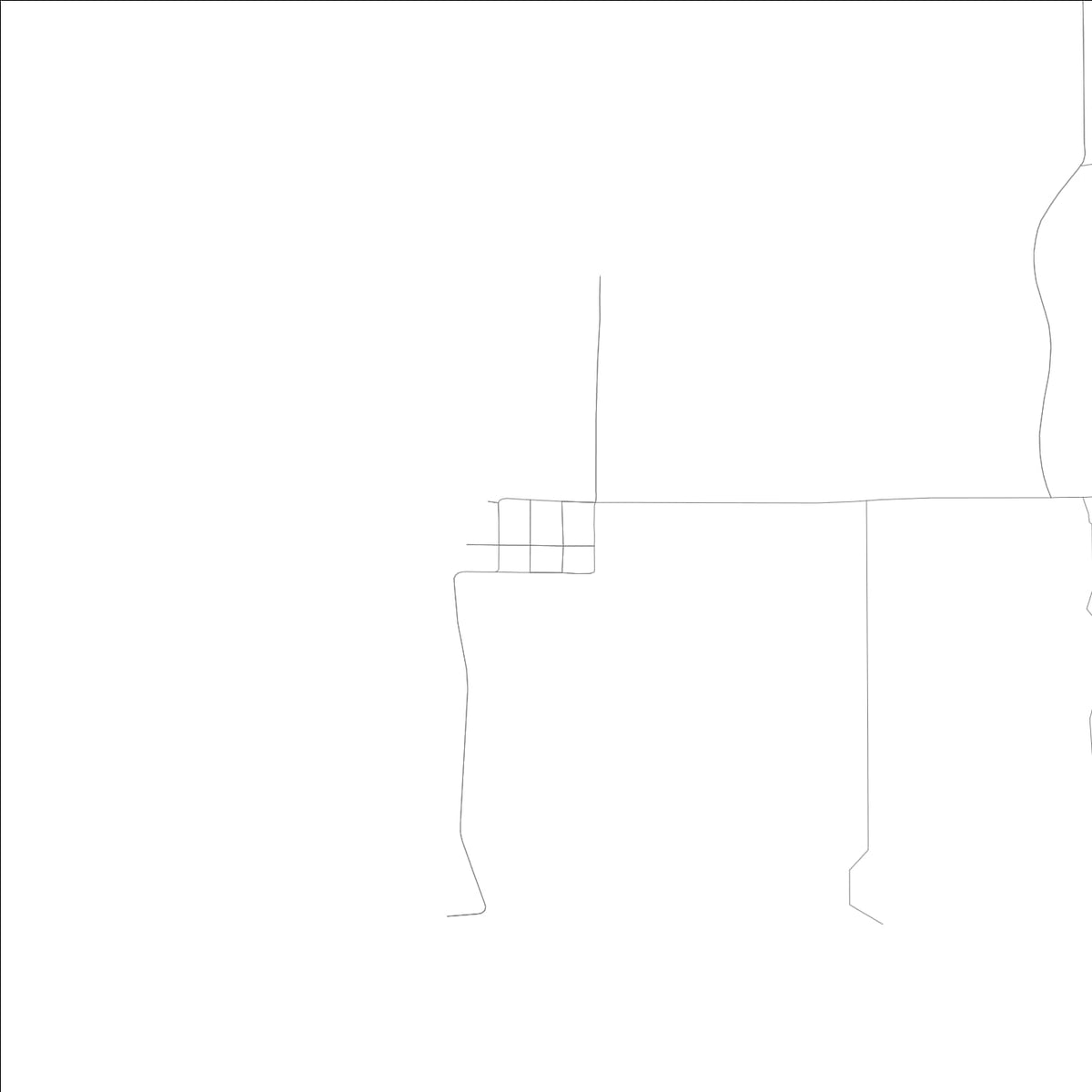 ROAD MAP OF MEYER, ILLINOIS BY MAPBAKES